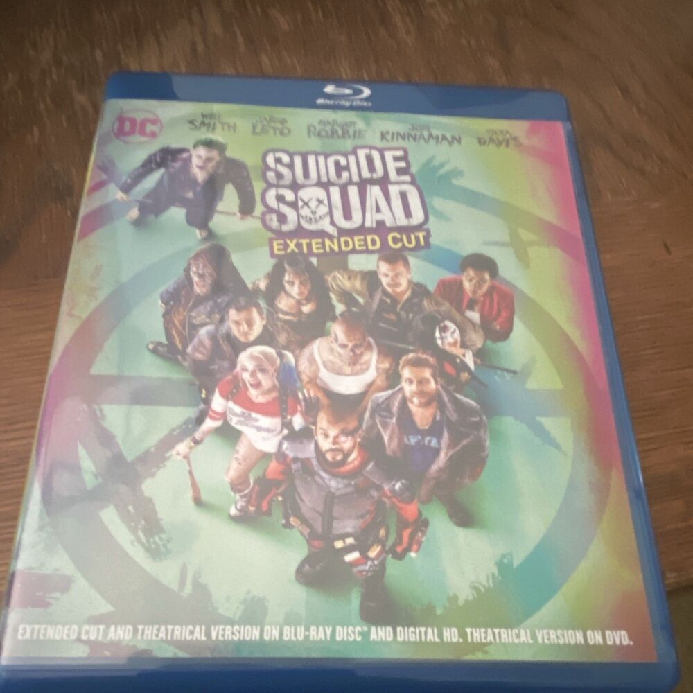 Suicide Squad 2016 Extended Cut Blu-ray Warner Bros. DC PG-13 Smith Robbie Ayer